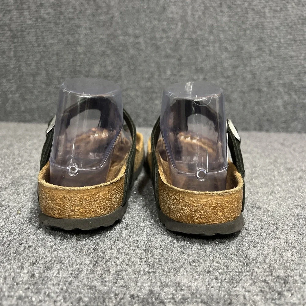 Birkenstock Gizeh Black Birko-Flor Thong Sandals Leather Womens Size 6-6.5 EU 37